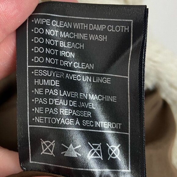 Revolve BB Dakota Faux Leather Sherpa Fleece Vest Size XS Bohemian Hippie Boho - Picture 9 of 13